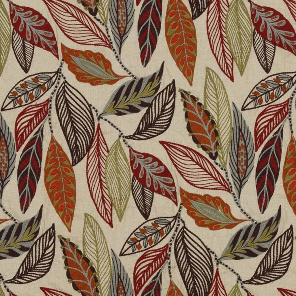 Forest Leaves Fabric - Mulberry Home
