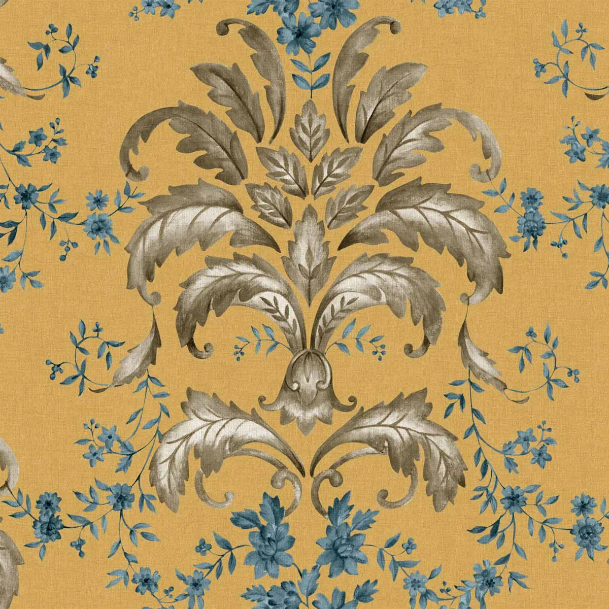French Damask Wallpaper - Coordonne