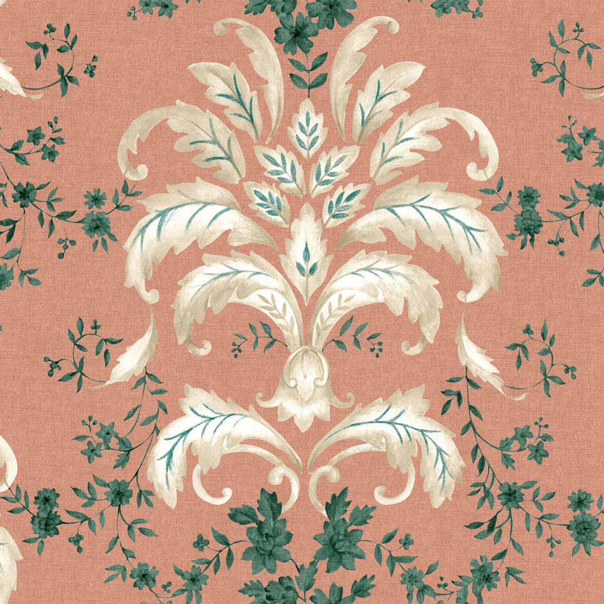 French Damask Wallpaper - Coordonne
