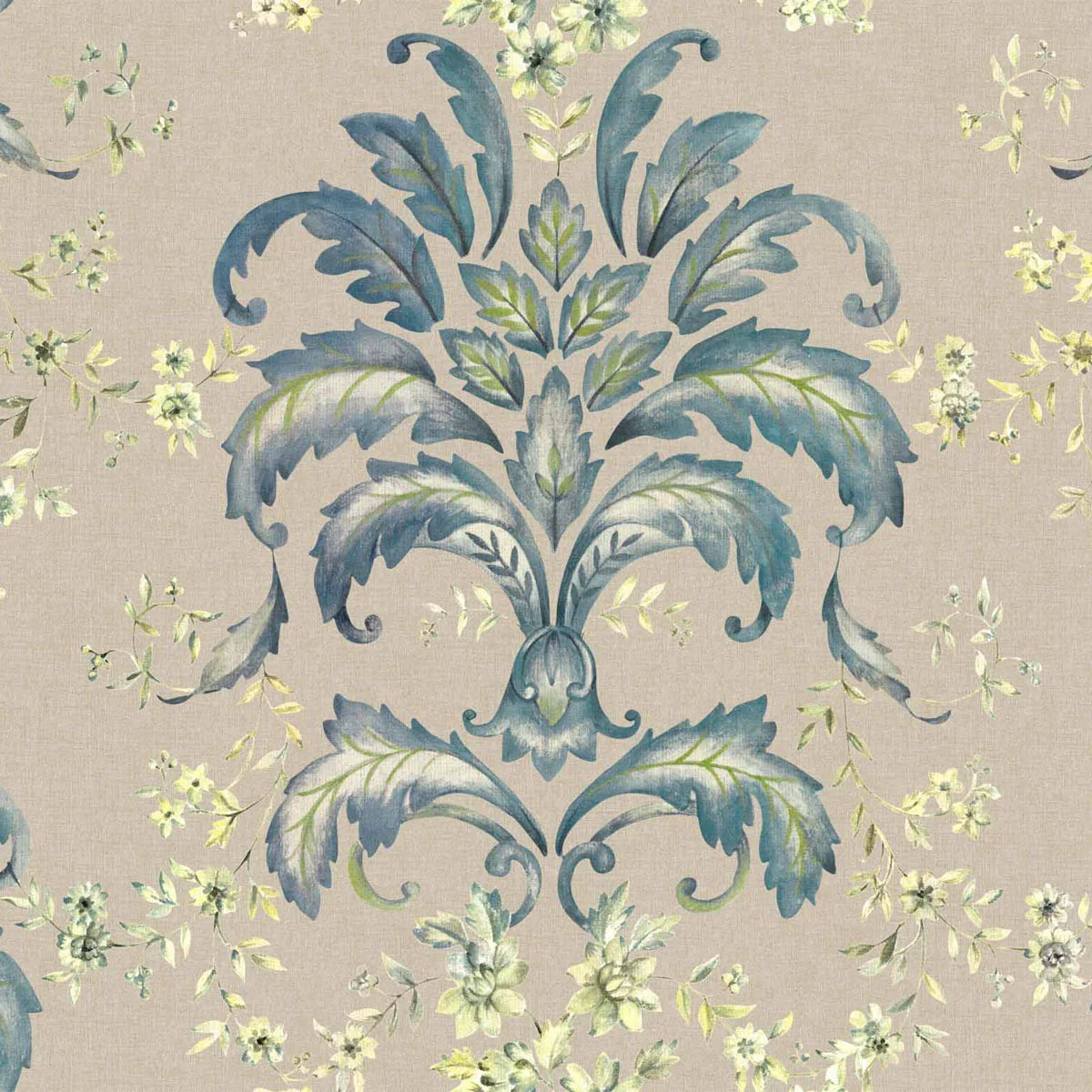 French Damask Wallpaper - Coordonne