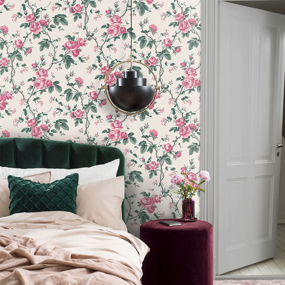 French Roses Wallpaper - Borastapeter