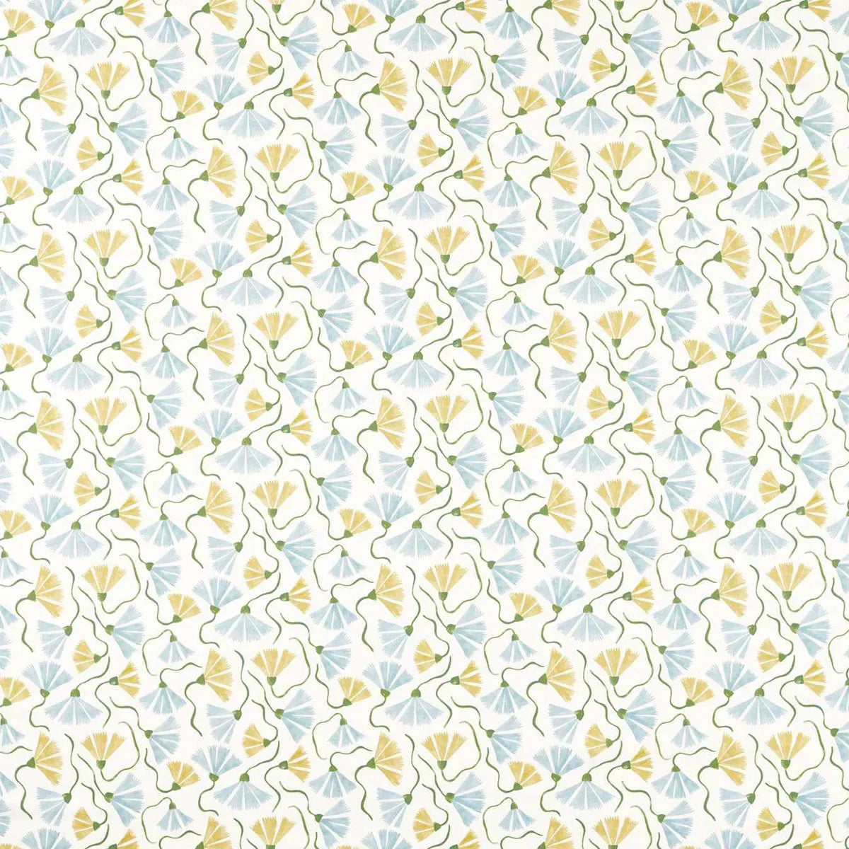 Fringed Poppy Print Fabric - Scion
