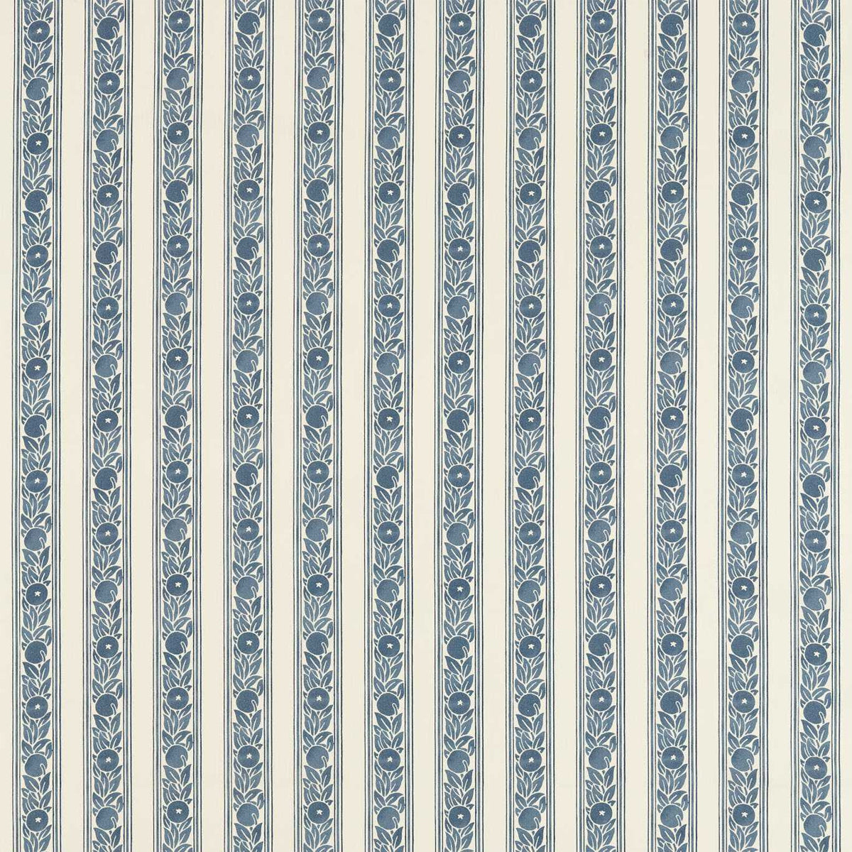 Morris &amp; Co &#39;Fruit Stripe - Indigo&#39; Outdoor Fabric