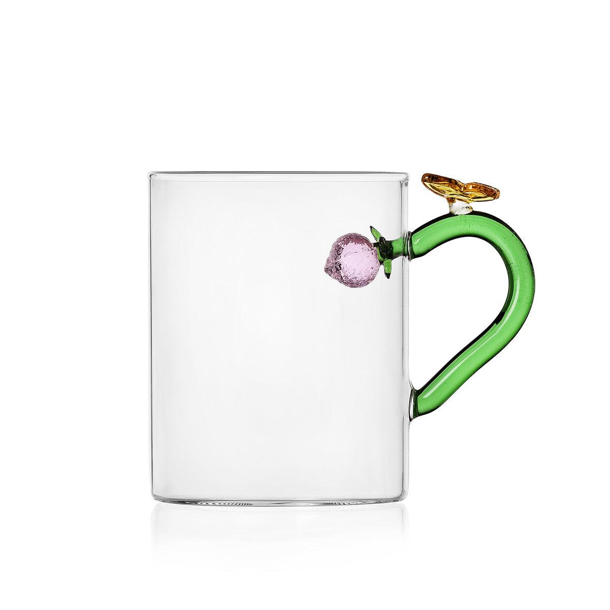 Fruit &amp; Flowers Glass Mug - Ichendorf