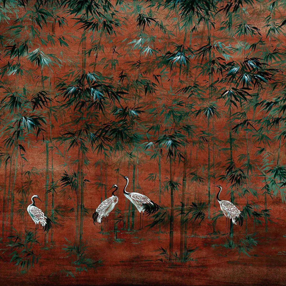 Garzas Mural Wallpaper - Coordonne