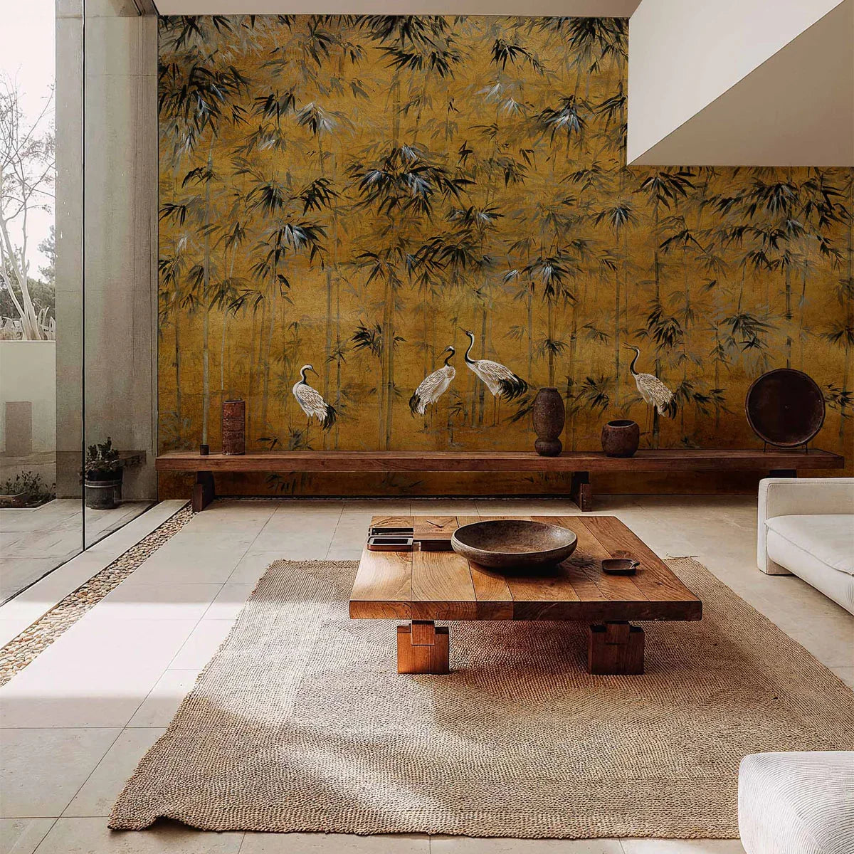 Garzas Mural Wallpaper - Coordonne