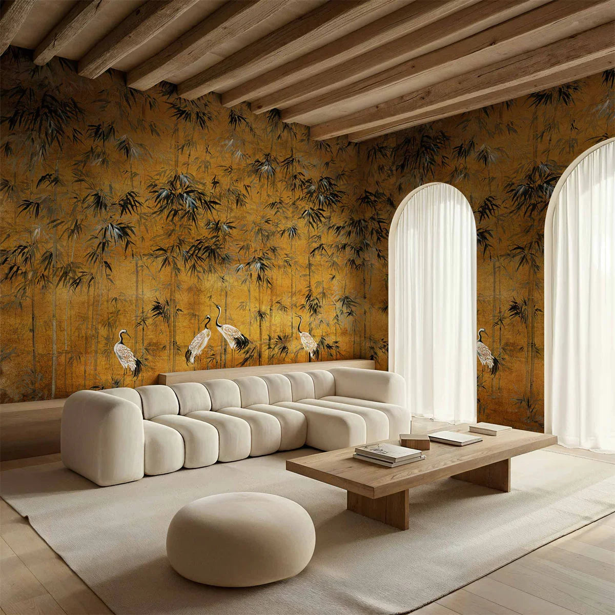 Garzas Mural Wallpaper - Coordonne