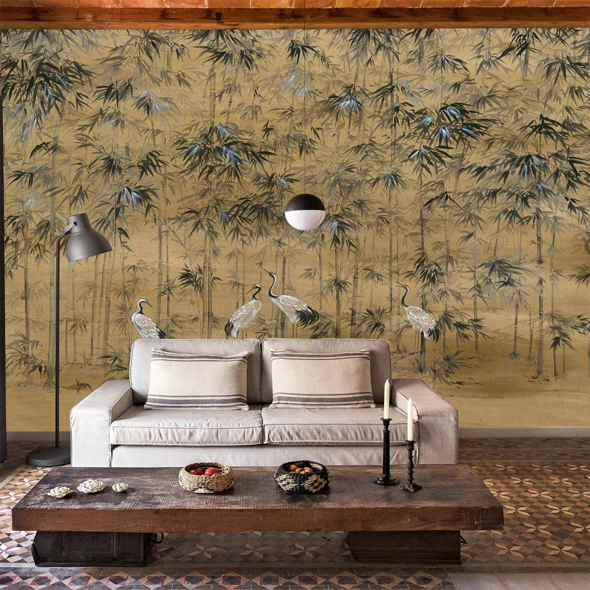 Garzas Mural Wallpaper - Coordonne