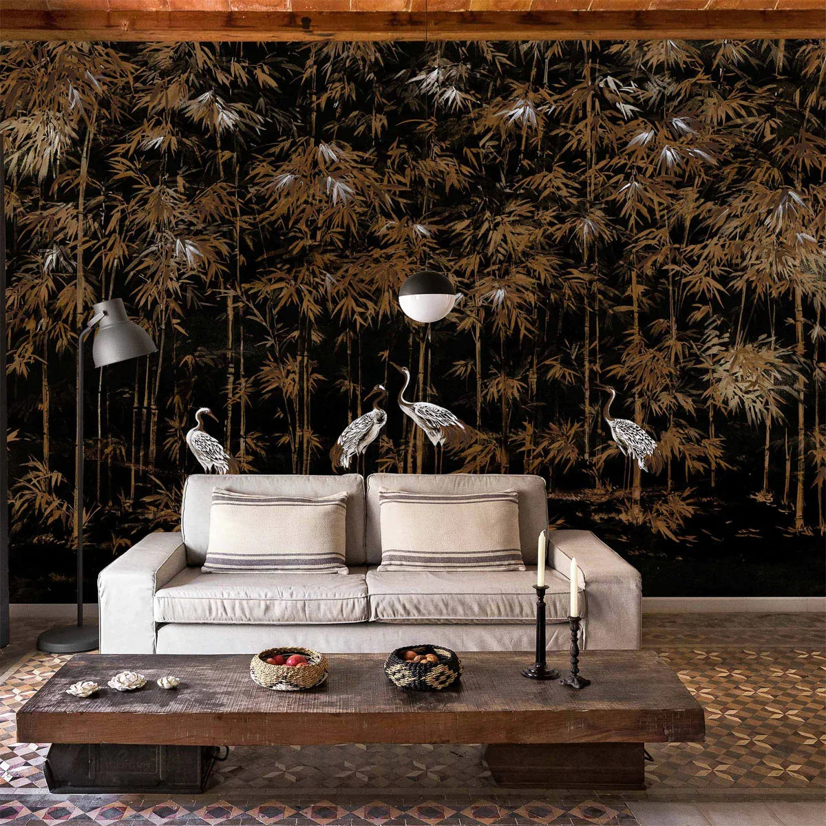 Garzas Mural Wallpaper - Coordonne