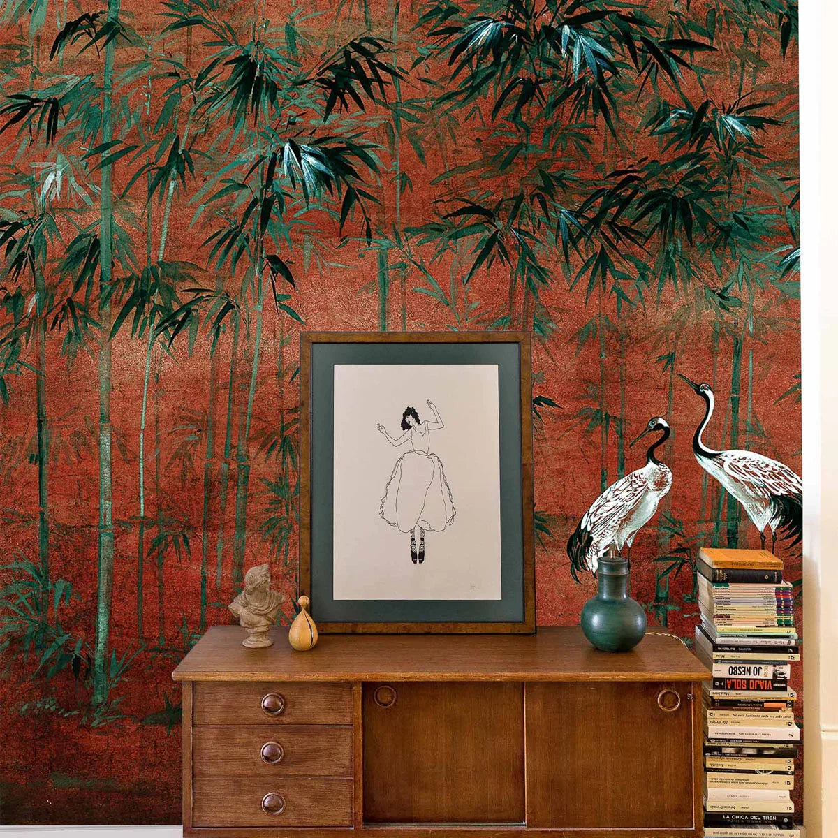 Garzas Mural Wallpaper - Coordonne