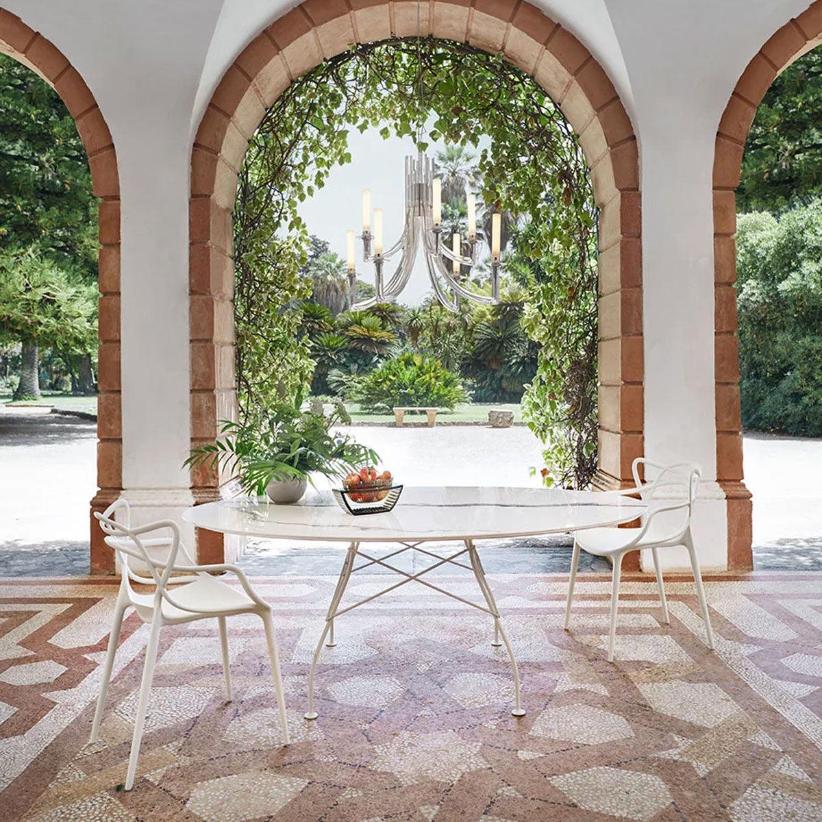 Glossy Outdoor Oval Table - Kartell