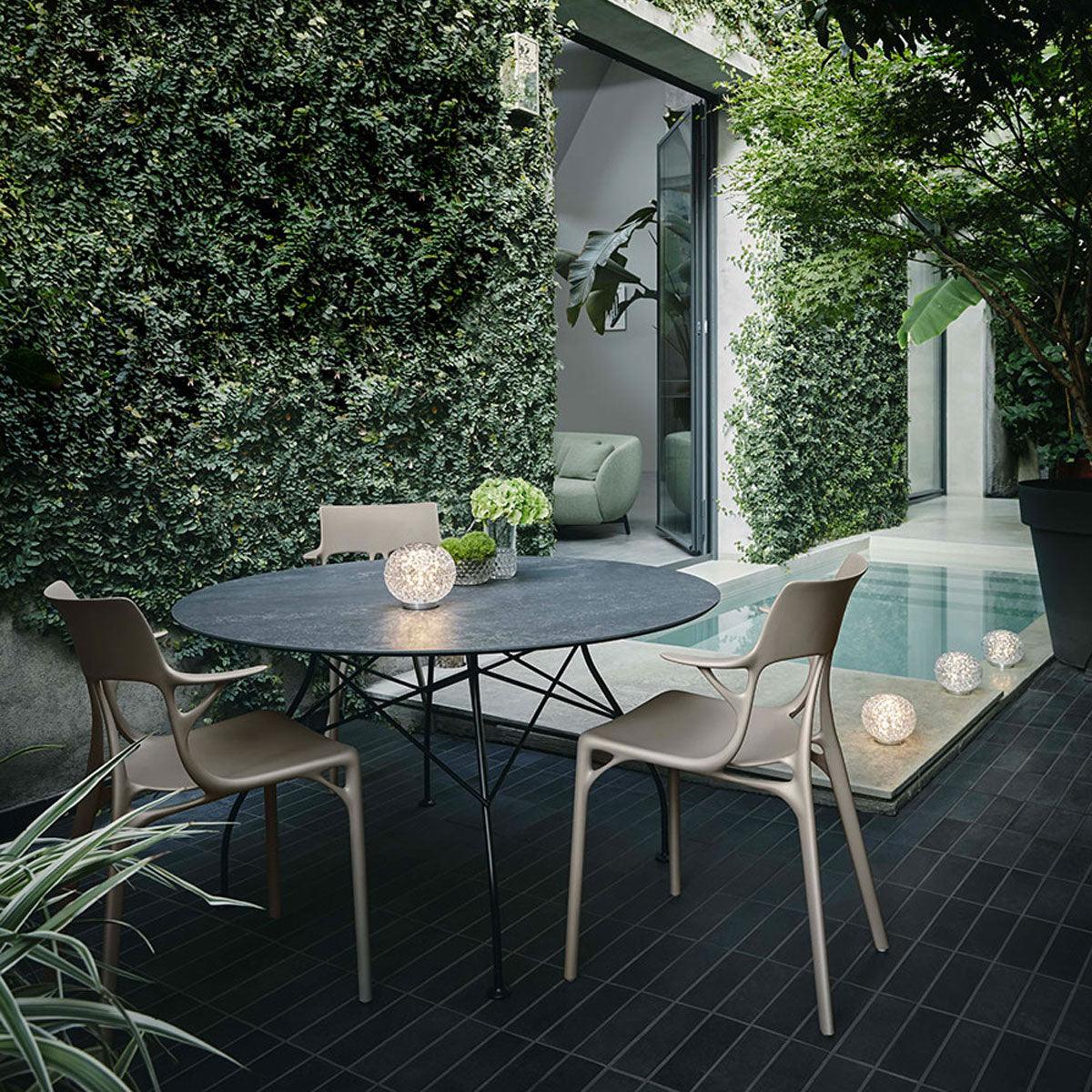 Glossy Outdoor Round Table - Kartell