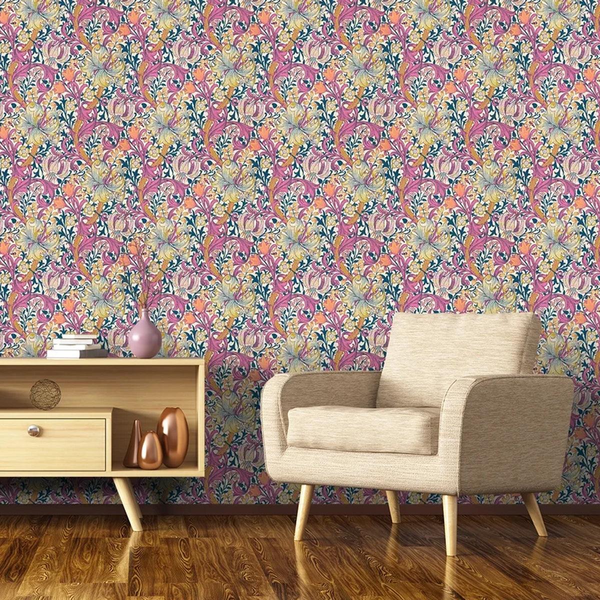 Morris &amp; Co Golden Lily Wallpaper