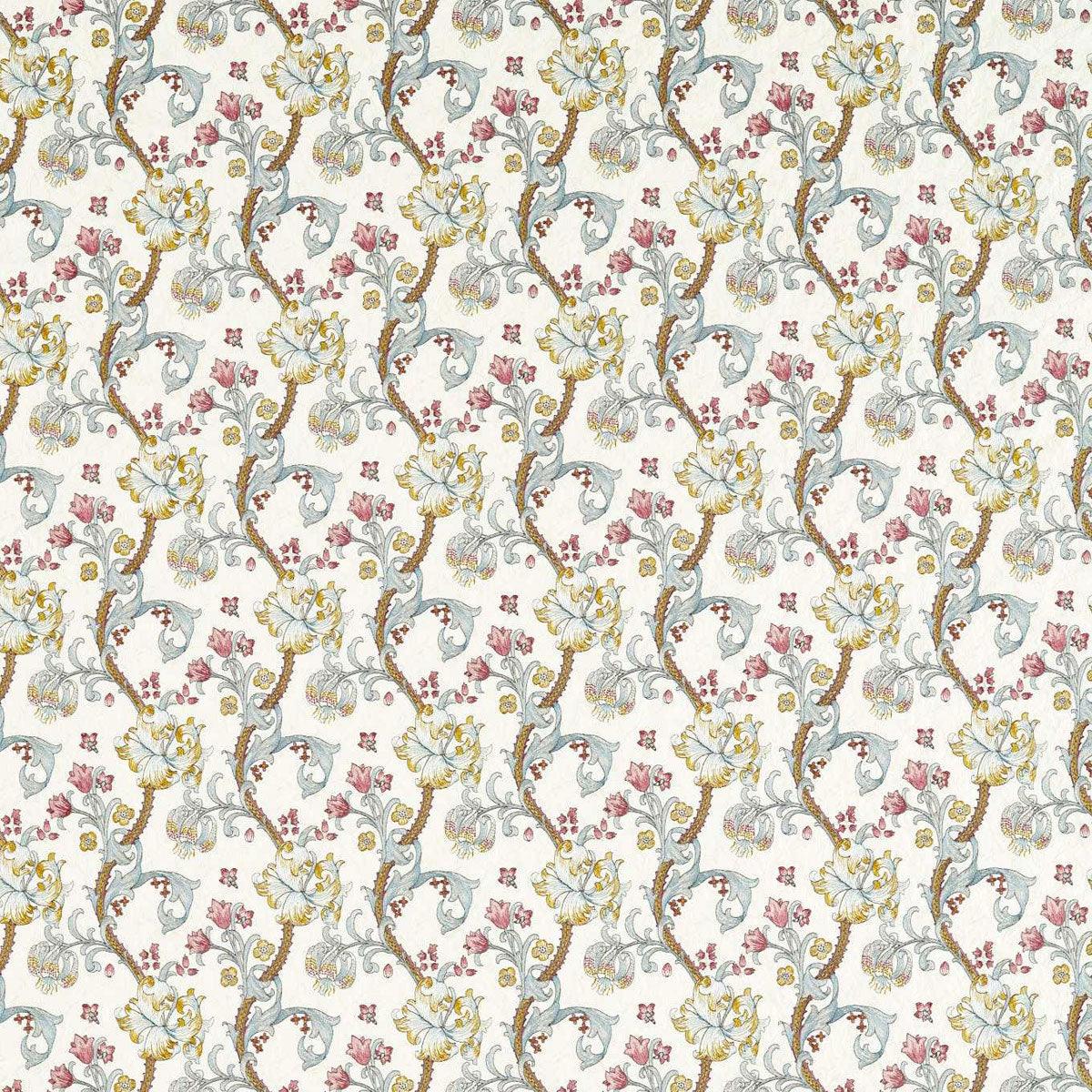 Clarke &amp; Clarke Golden Lily Embroidery Fabric