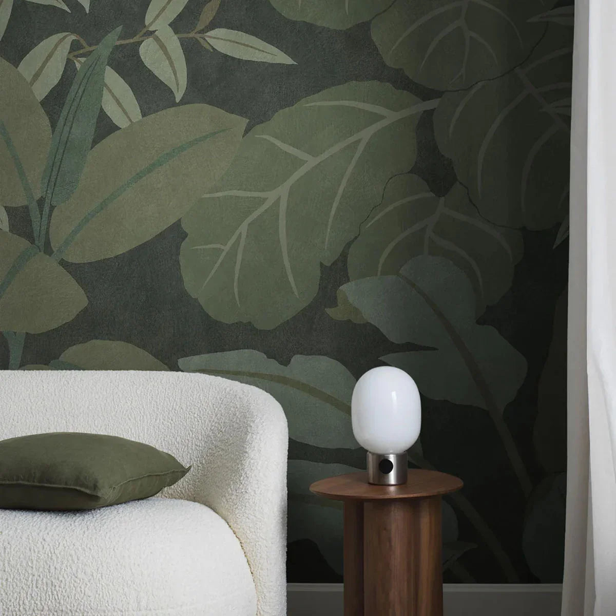Grand Leaves Mural Wallpaper - Borastapeter