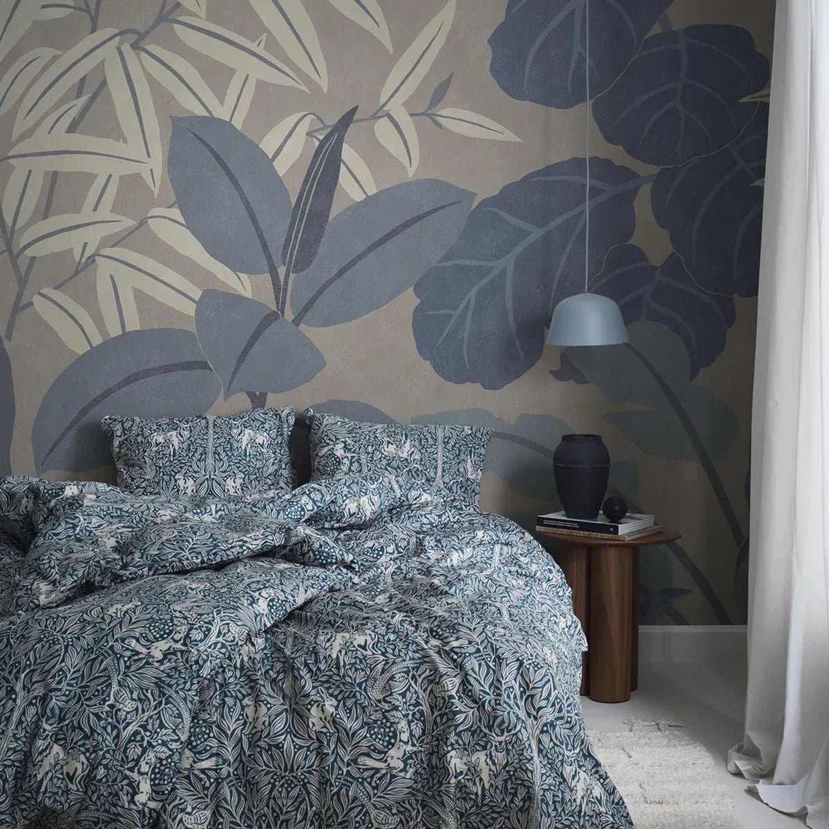 Grand Leaves Mural Wallpaper - Borastapeter