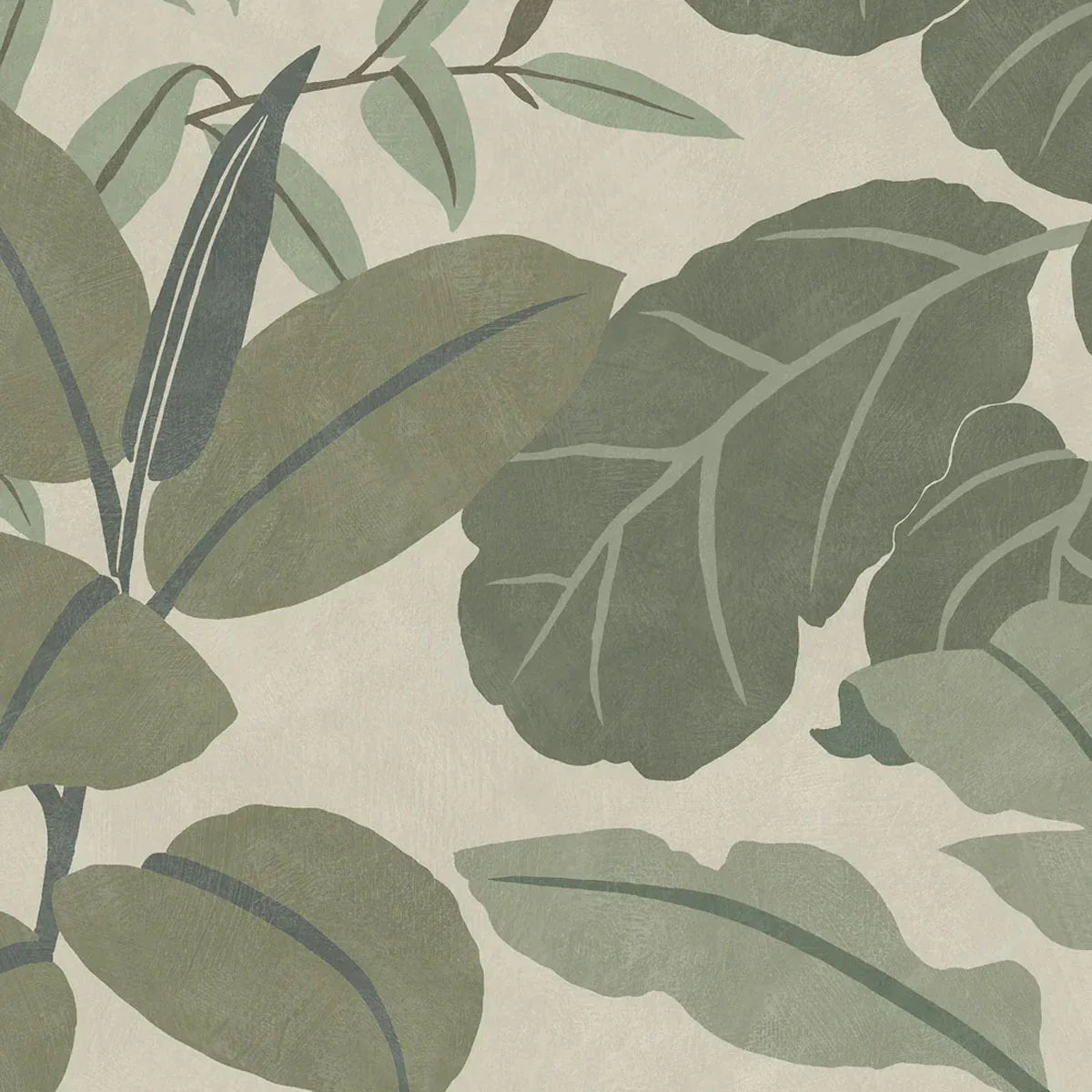 Grand Leaves Mural Wallpaper - Borastapeter