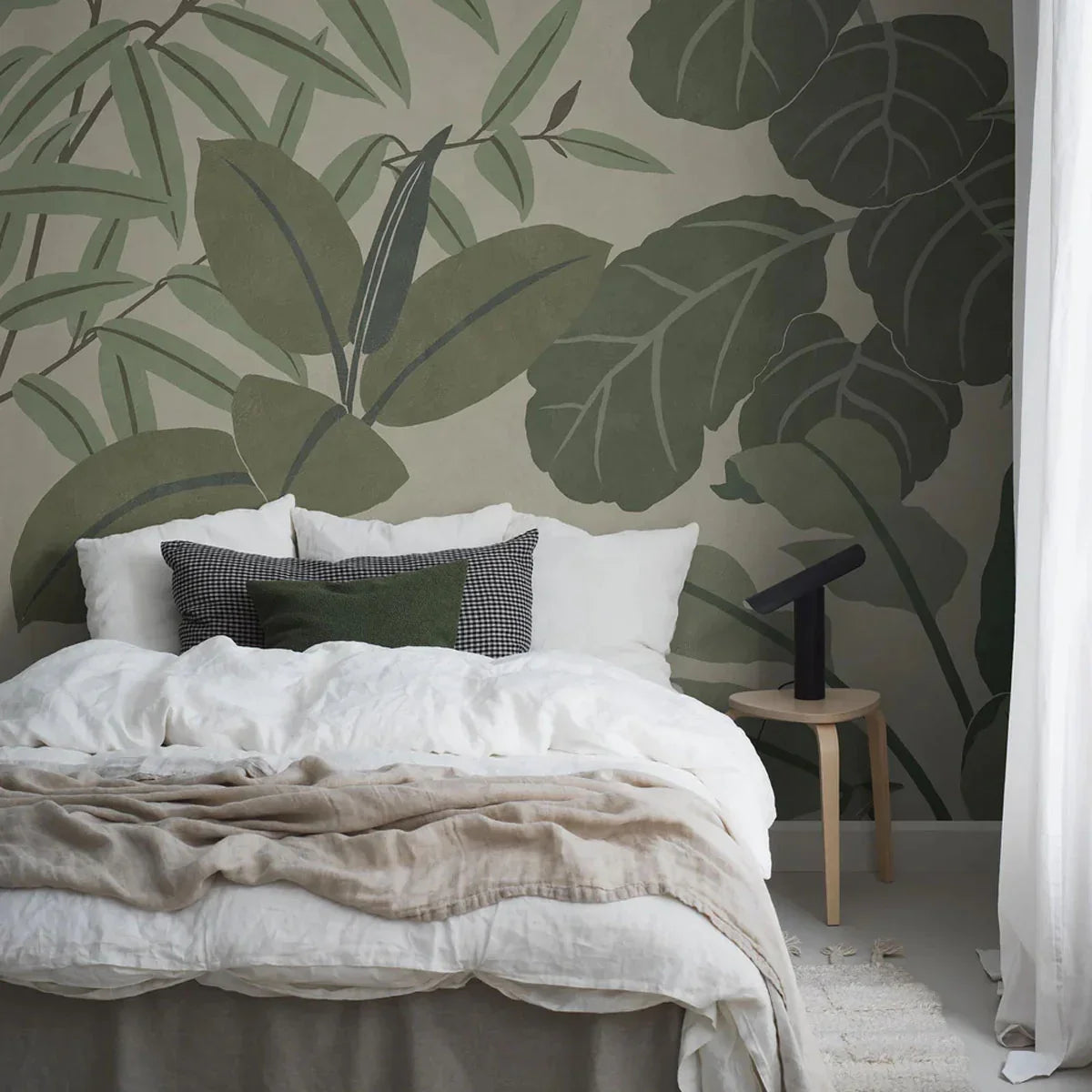 Grand Leaves Mural Wallpaper - Borastapeter