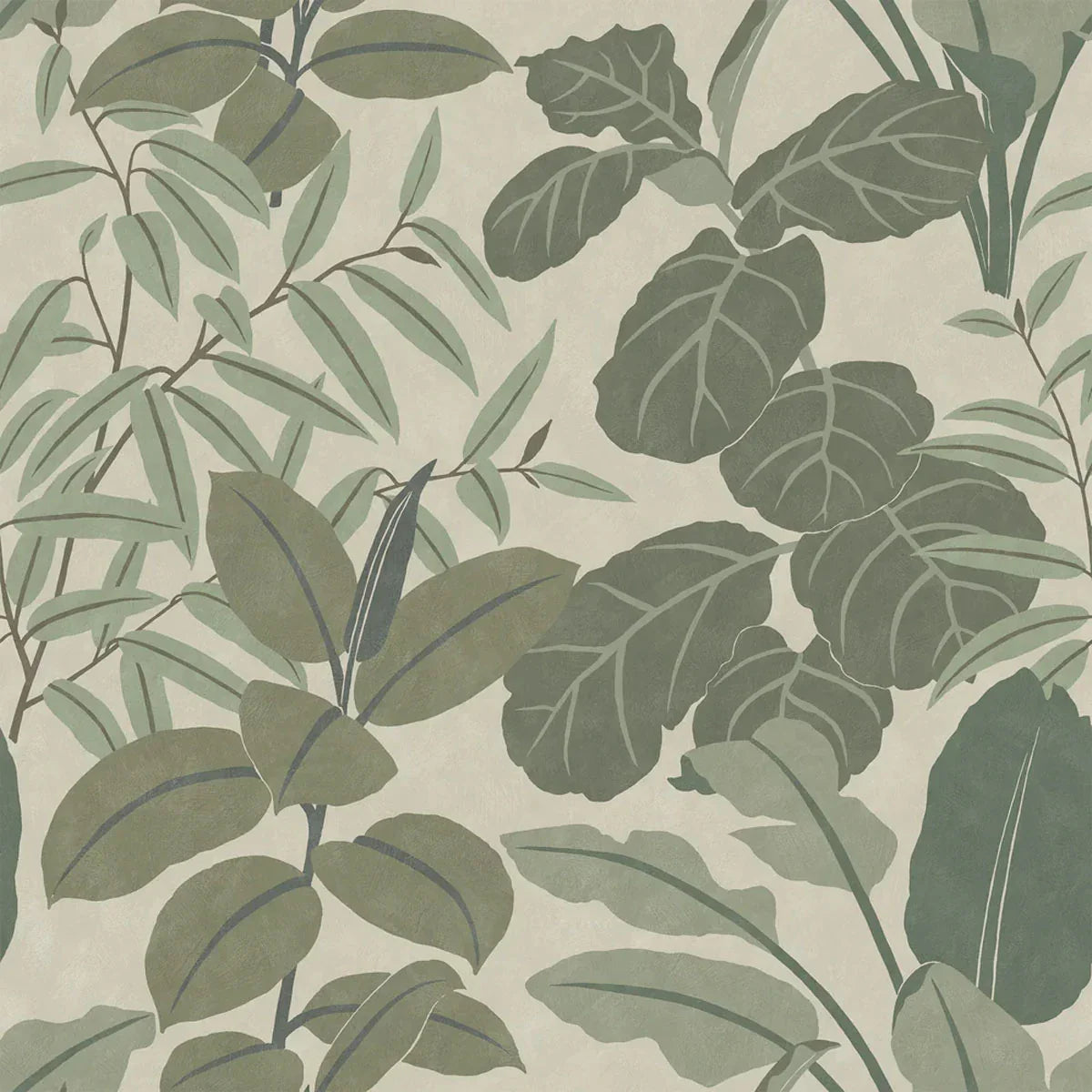 Grand Leaves Mural Wallpaper - Borastapeter