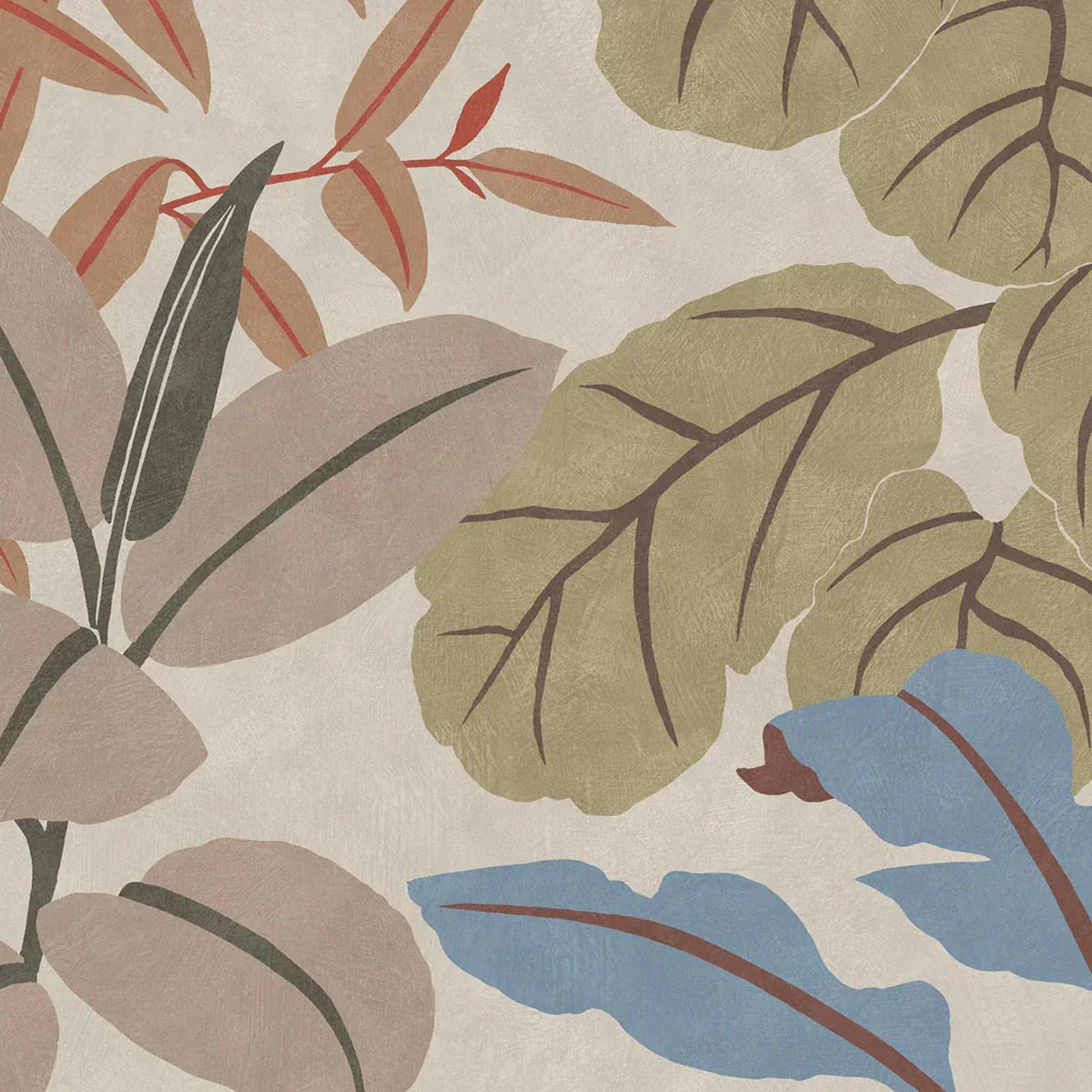 Grand Leaves Mural Wallpaper - Borastapeter