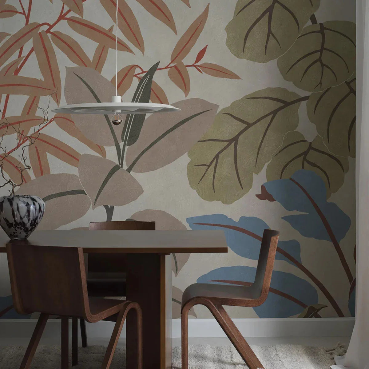 Grand Leaves Mural Wallpaper - Borastapeter