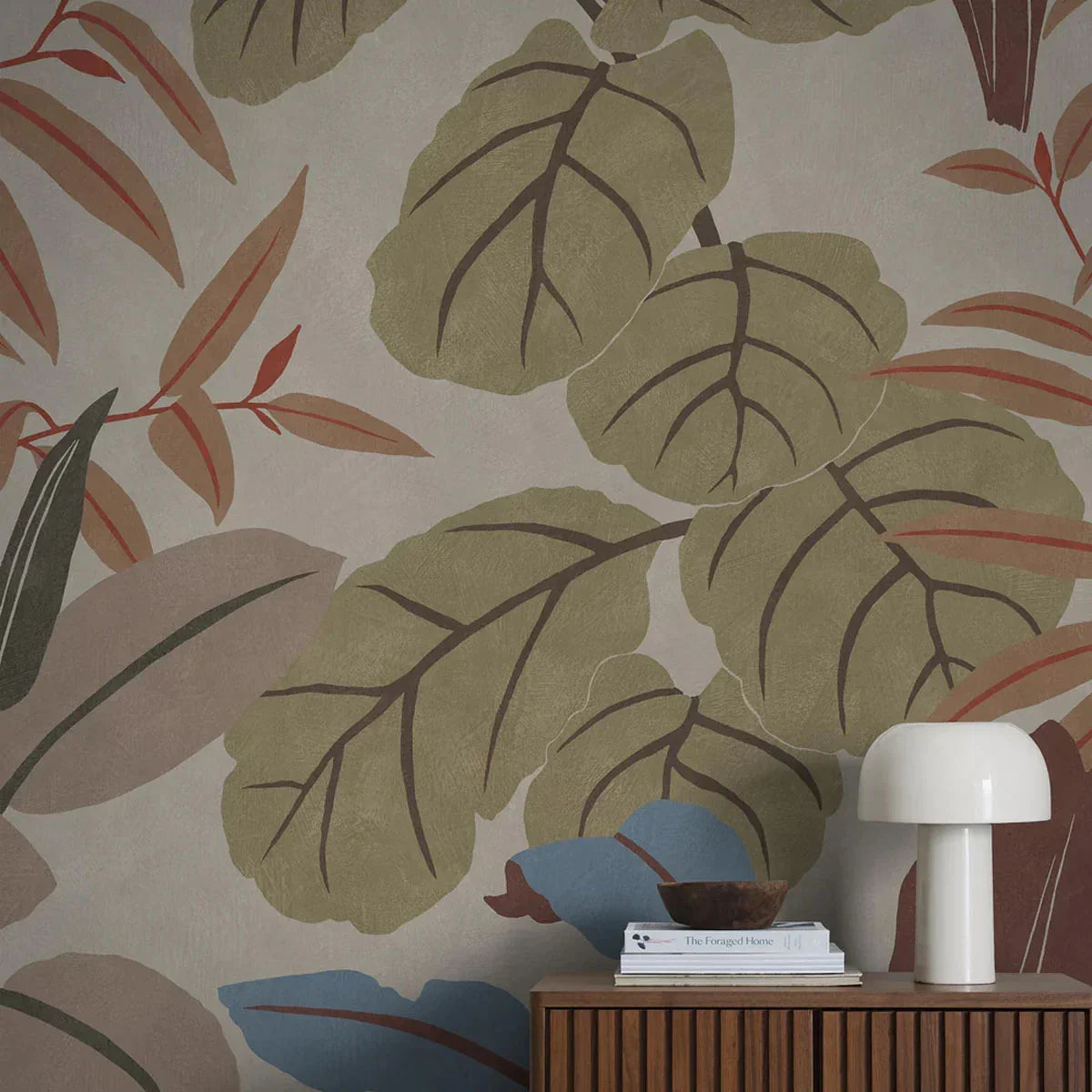 Grand Leaves Mural Wallpaper - Borastapeter