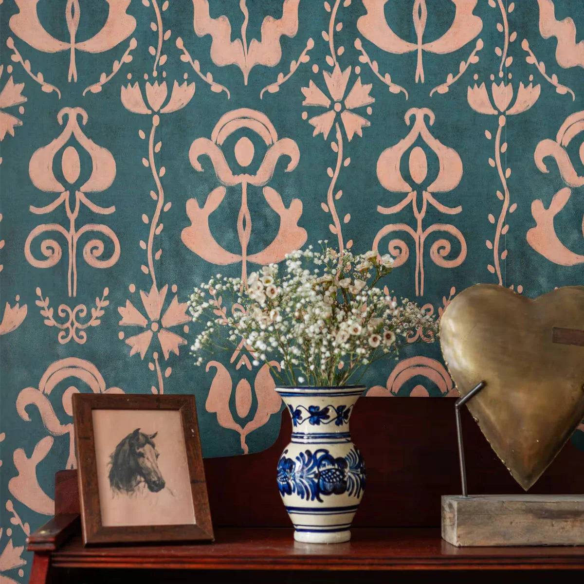 Grandma's Stencil Wallpaper - Mind The Gap