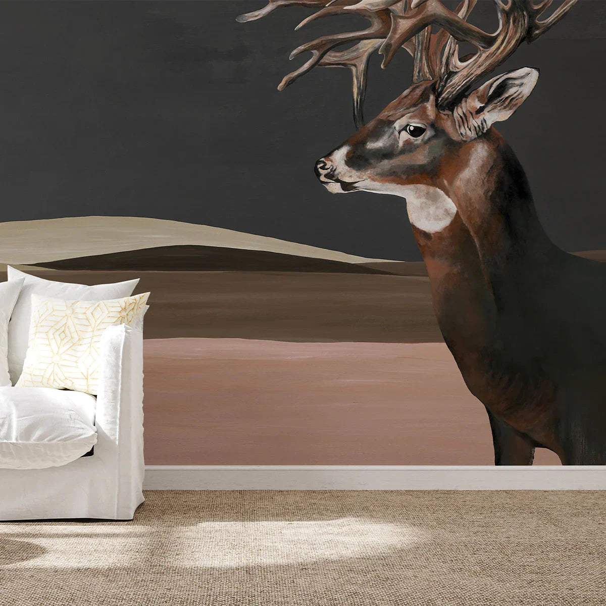 Great Deer Mural Wallpaper - Coordonne