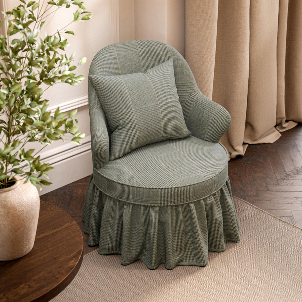 Sanderson Hareford Wool fabric – Lichen (2)