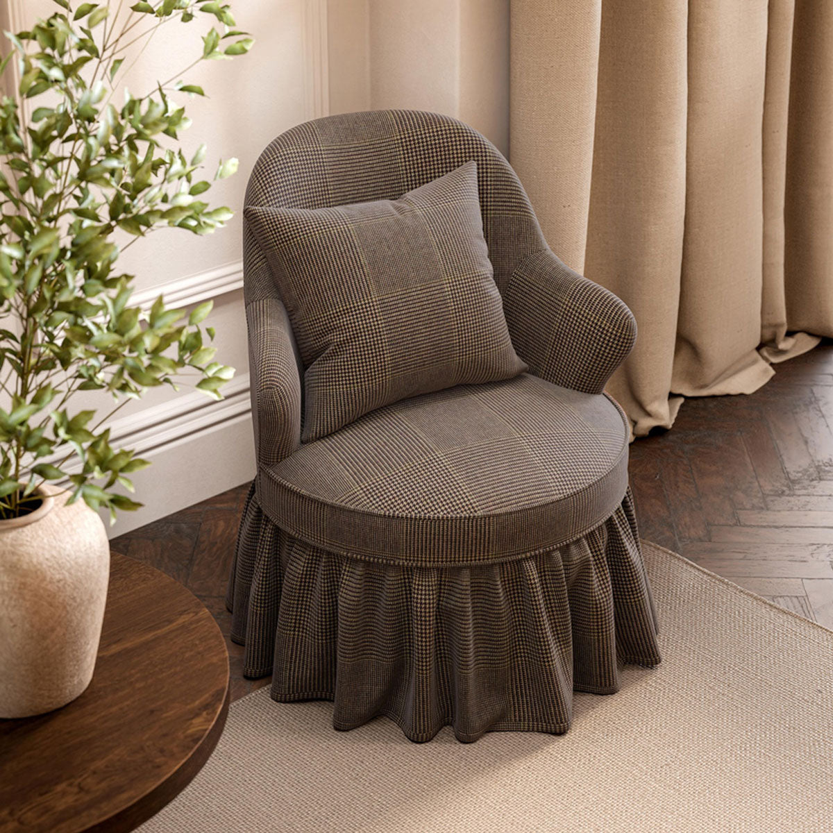 Sanderson Hareford Wool fabric – Oak Red (2)