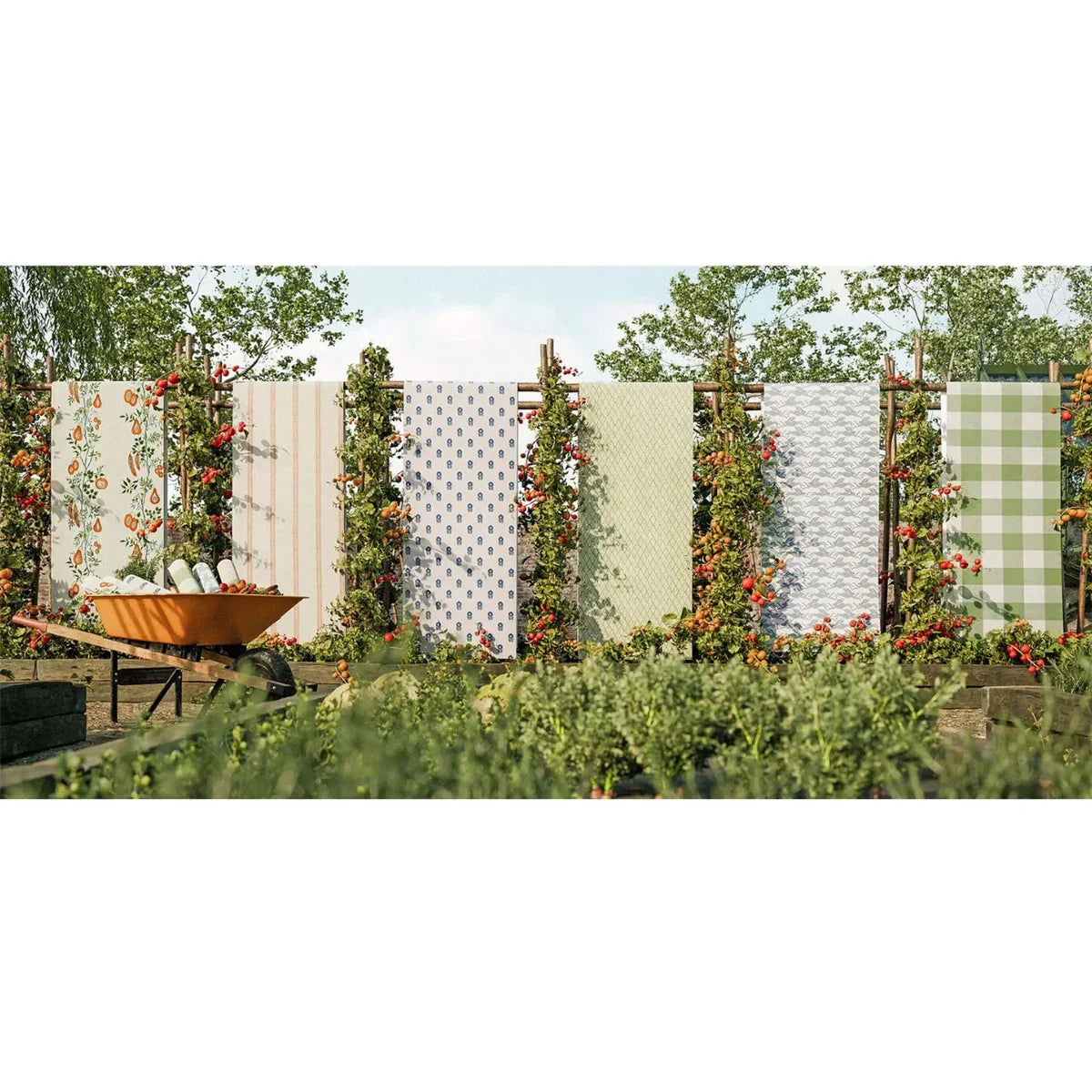 Harvest Stripe Wallpaper - Scion