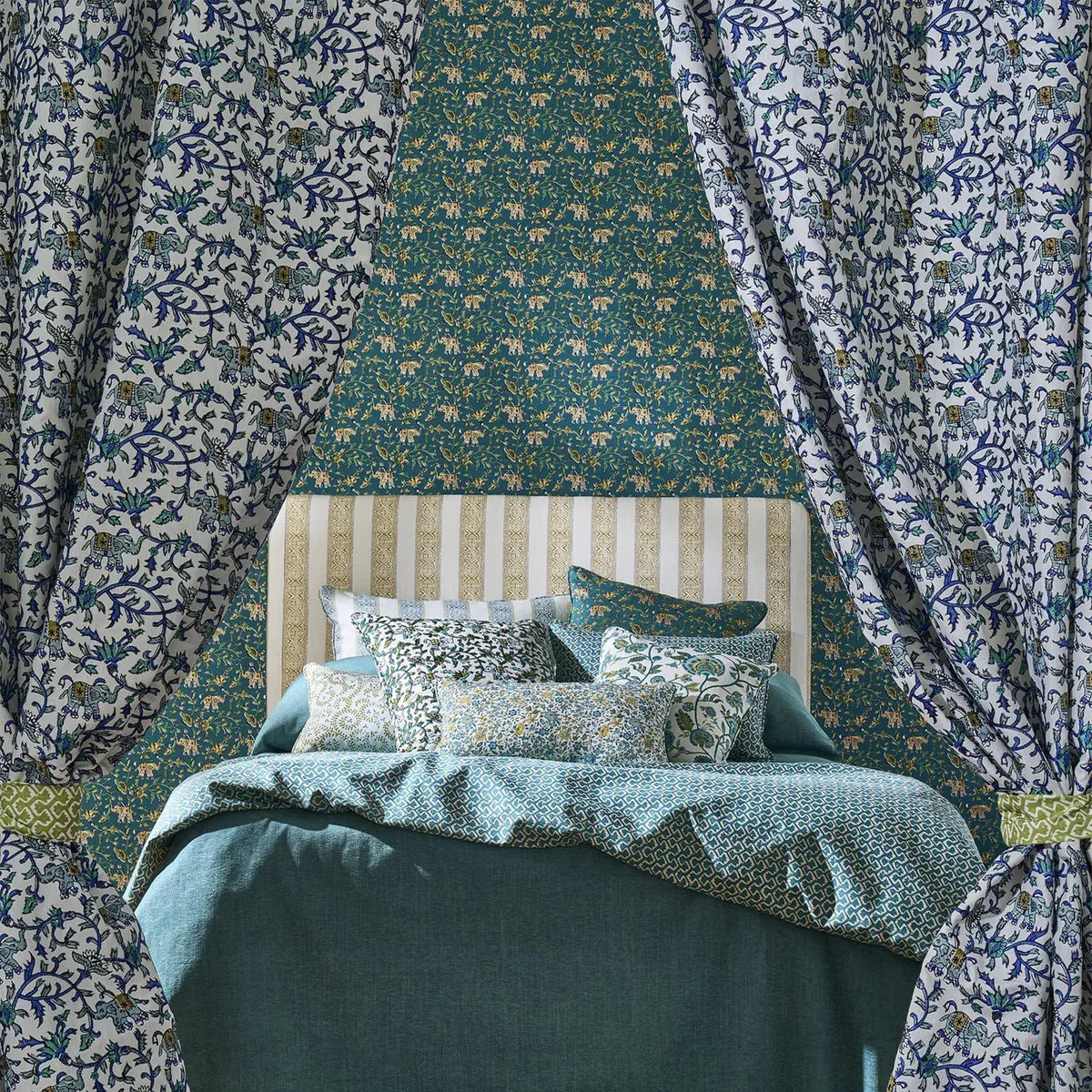 Hathi Embroidery Fabric - Clarke & Clarke