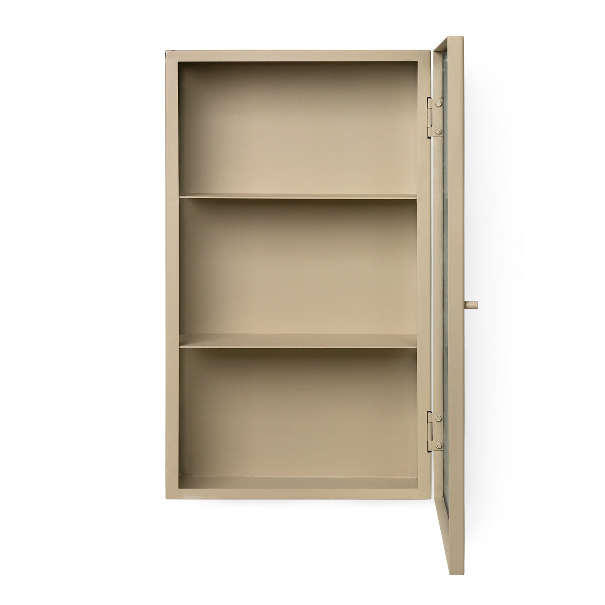 Haze Wall Cabinet Cashmere With Reeded Glass - ferm LIVING