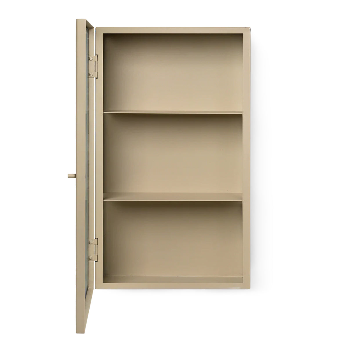 Haze Wall Cabinet Cashmere With Reeded Glass - ferm LIVING
