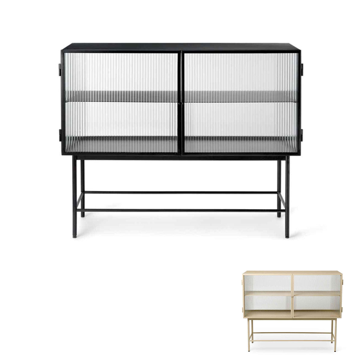 Haze Sideboard Reeded Glass - ferm LIVING