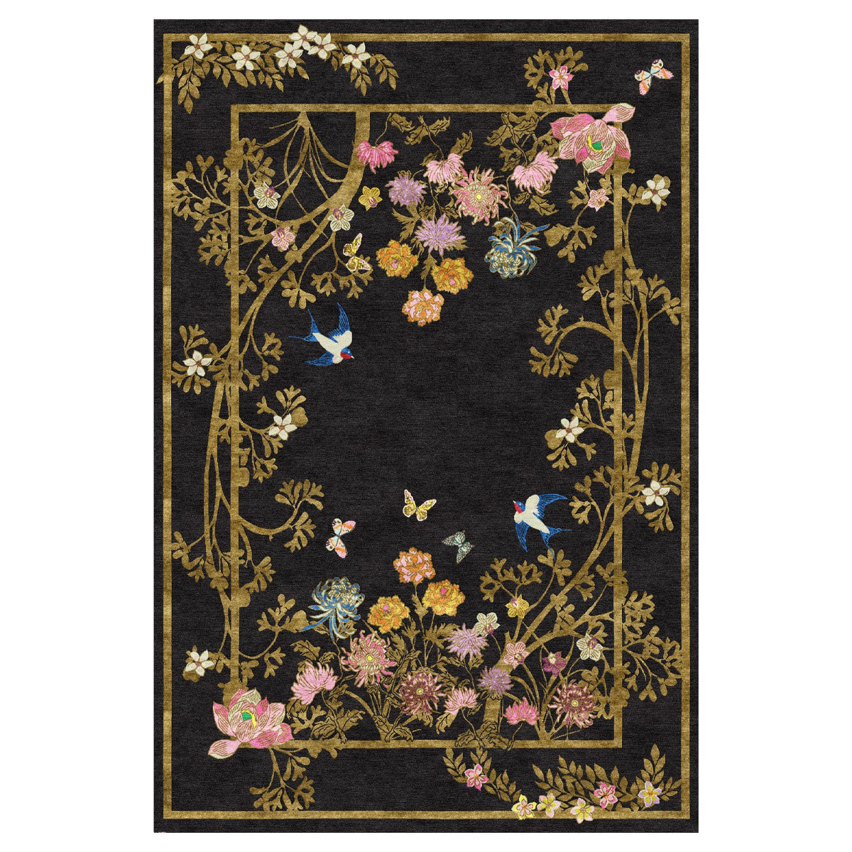 Healing Florals Hand Tufted Rug - Wendy Morrison Design