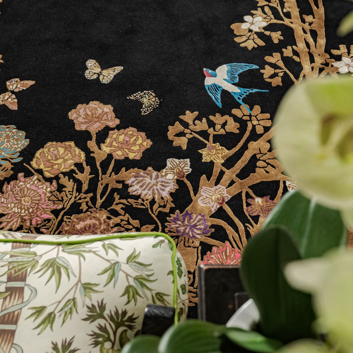 Healing Florals Hand Tufted Rug - Wendy Morrison Design