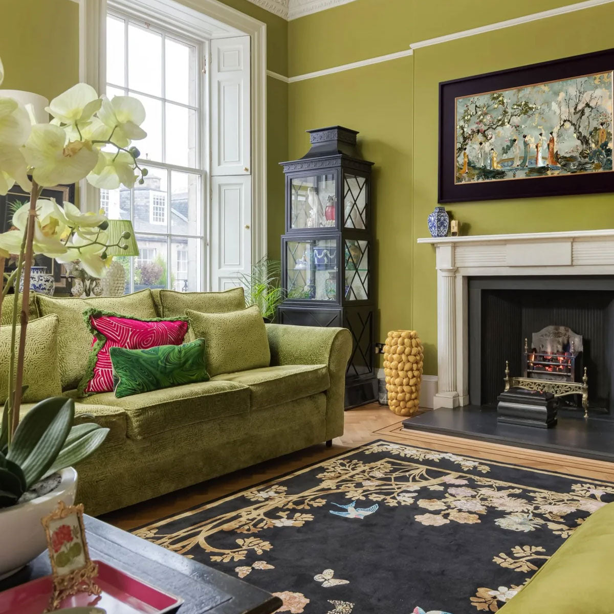 Healing Florals Hand Tufted Rug - Wendy Morrison Design