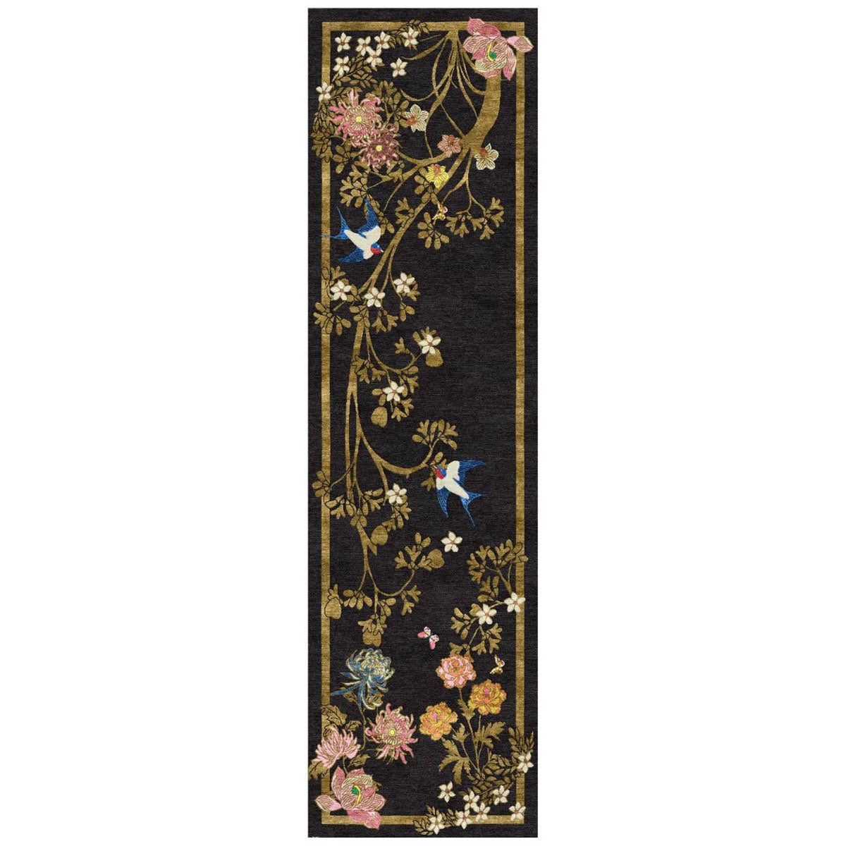 Healing Florals Hand Tufted Runner - Wendy Morrison Design