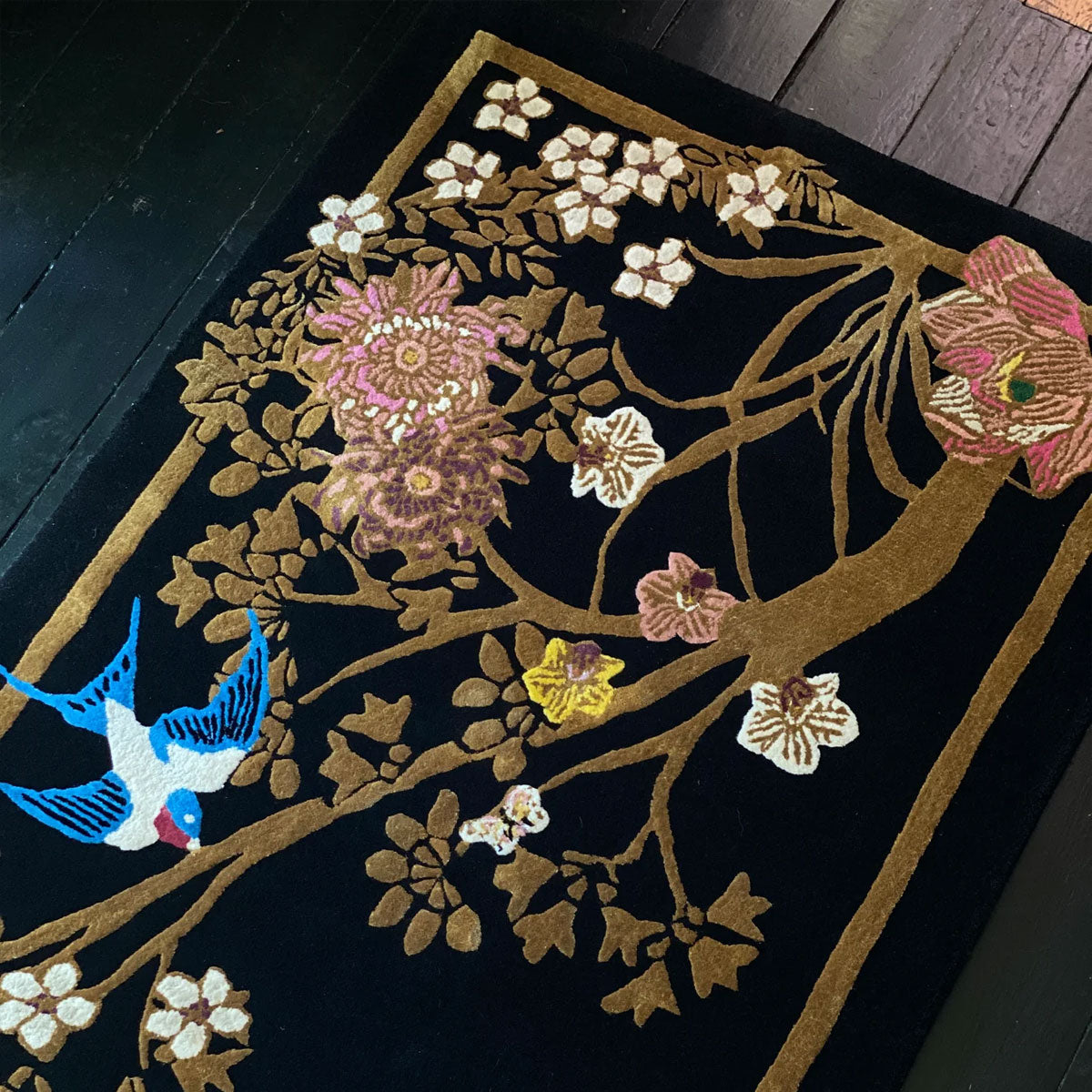 Healing Florals Hand Tufted Runner - Wendy Morrison Design