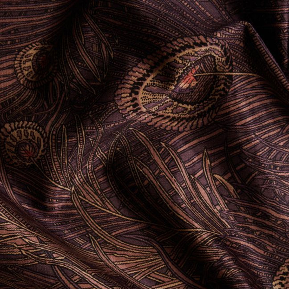 Hera Feather Velvet Fabric - Liberty