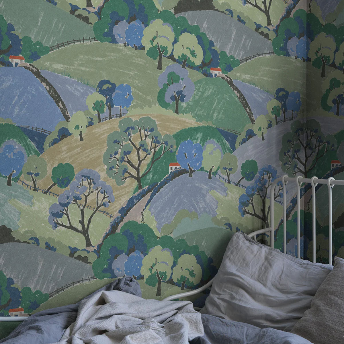 Hills and Trees Mural Wallpaper - Borastapeter