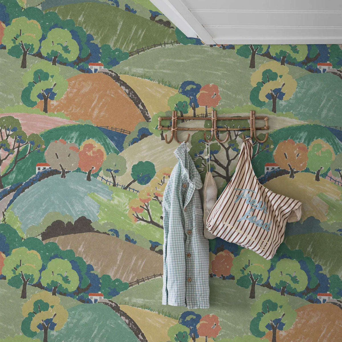 Hills and Trees Mural Wallpaper - Borastapeter