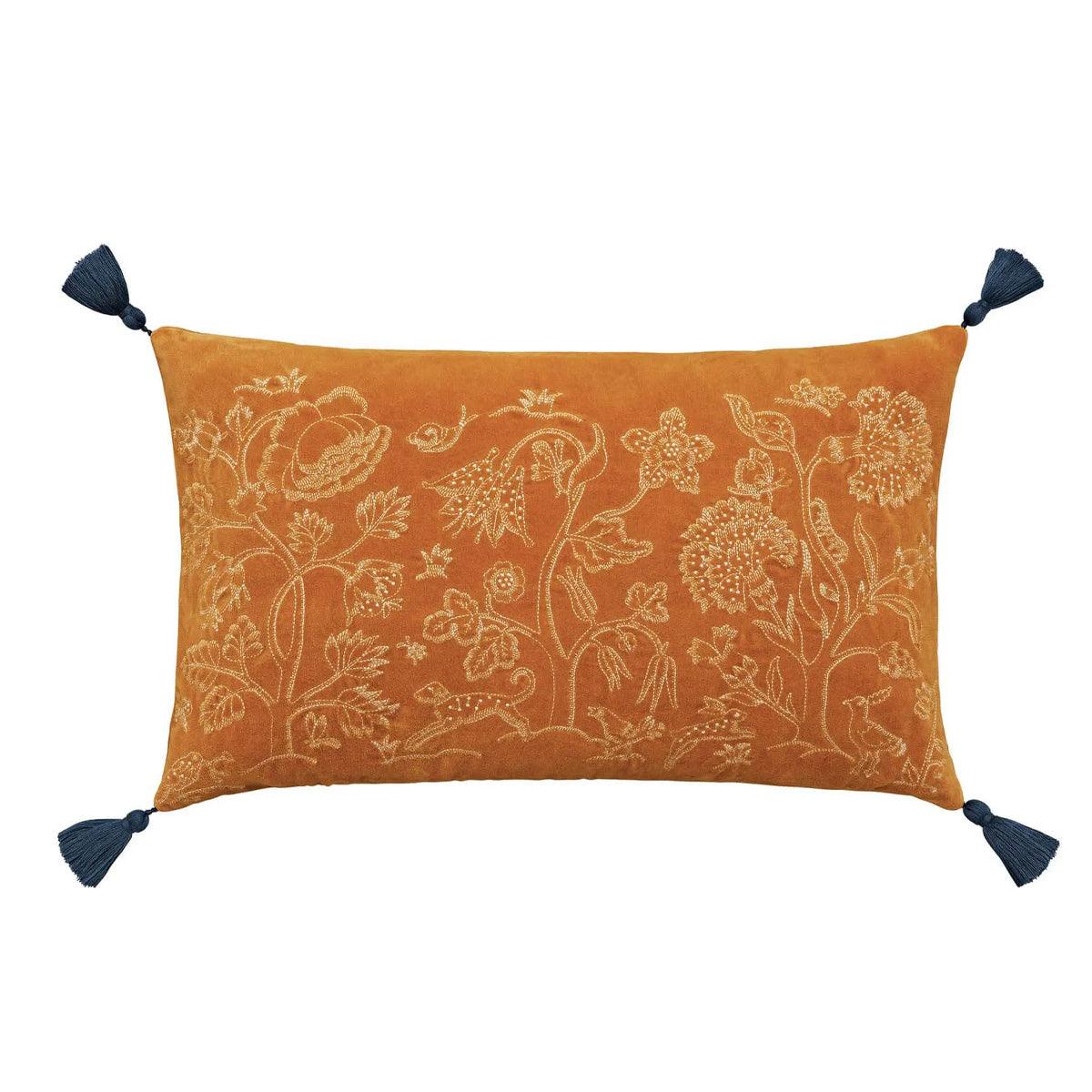 Morris &amp; Co Honeysuckle &amp; Tulip Saffron Cushion