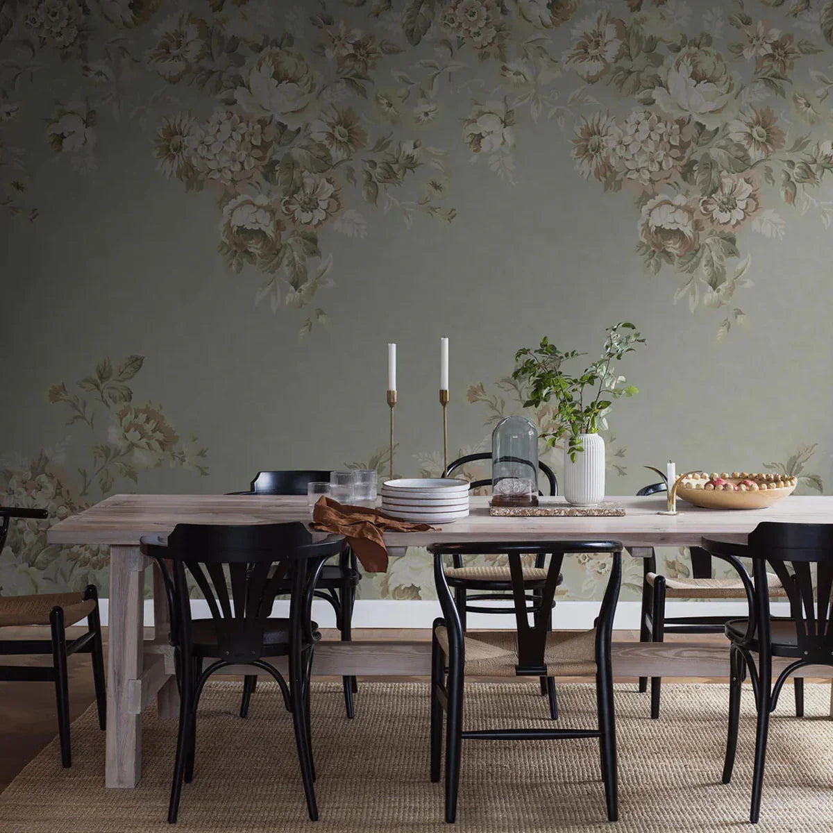Hortensia Grand Mural Wallpaper - Borastapeter