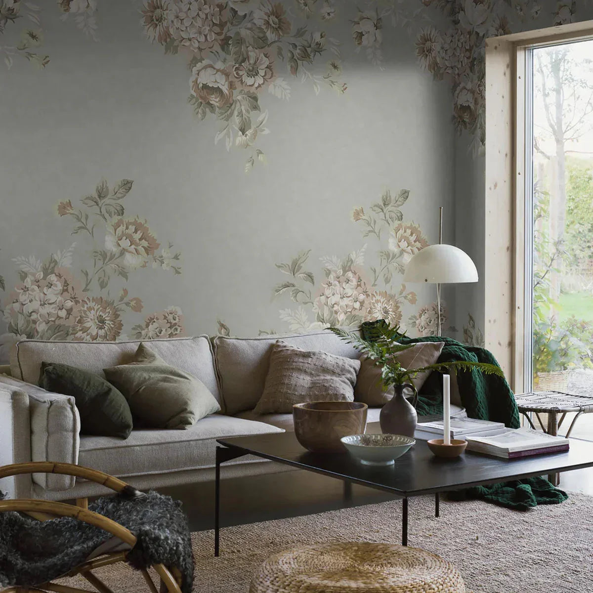 Hortensia Grand Mural Wallpaper - Borastapeter
