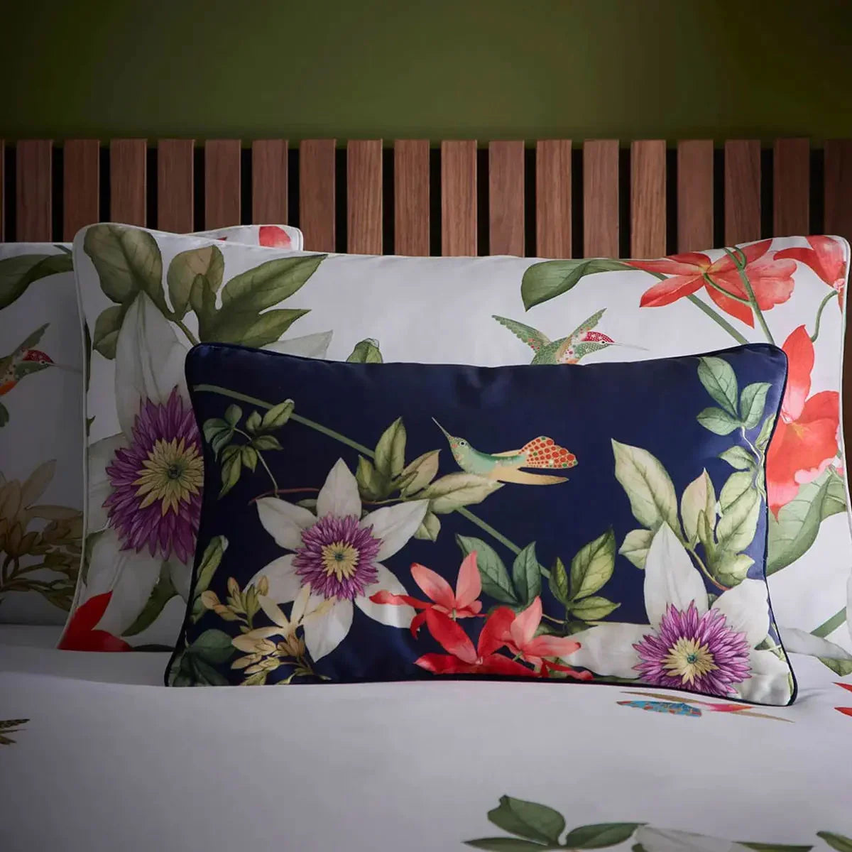 Hummingbird Midnight Cushion - Clarke & Clarke