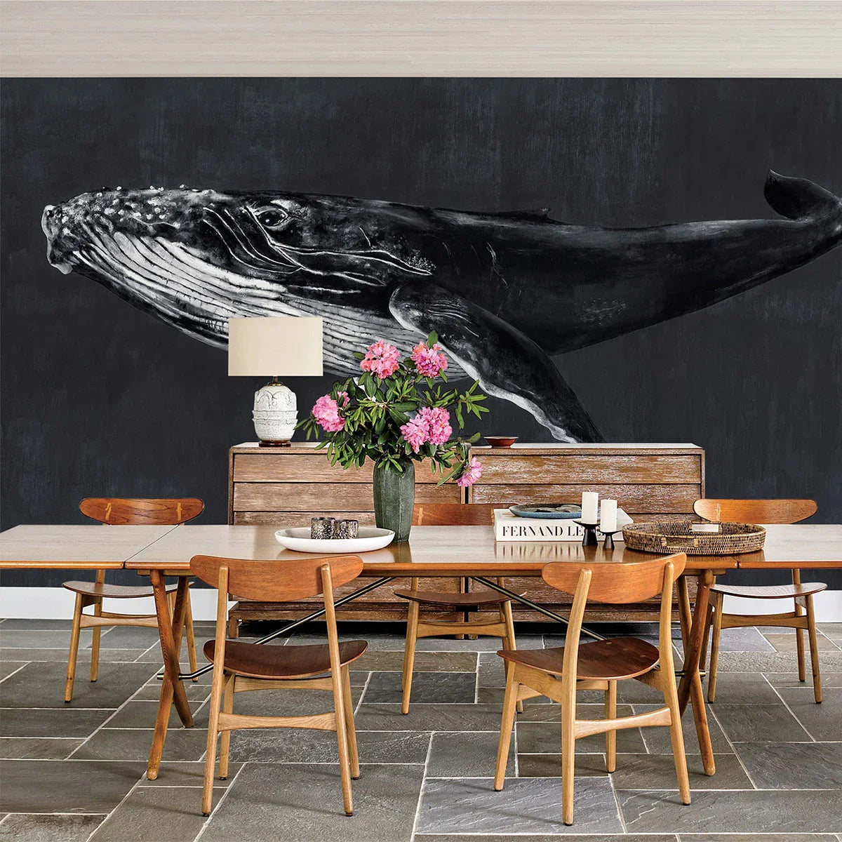 Humpback Whale Mural Wallpaper - Coordonne