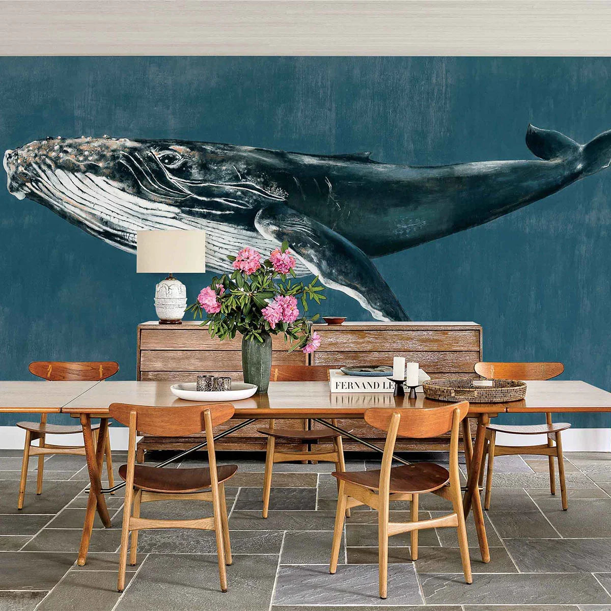 Humpback Whale Mural Wallpaper - Coordonne