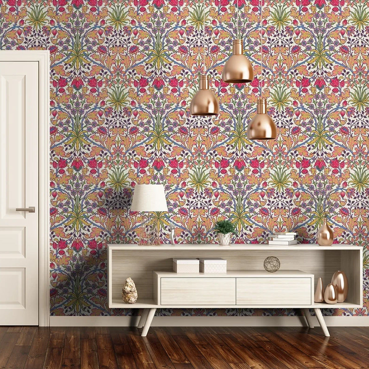 Archive by Sanderson &#39;Hyacinth - Cosmo Pink&#39; Wallpaper